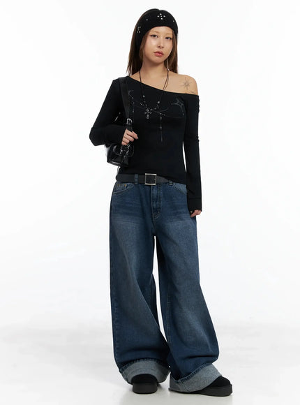 geometric-studded-off-shoulder-top-in528