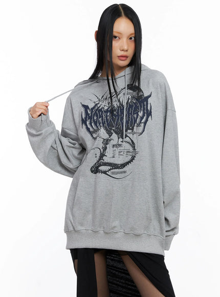 Oversized Graphic Hoodie CO516