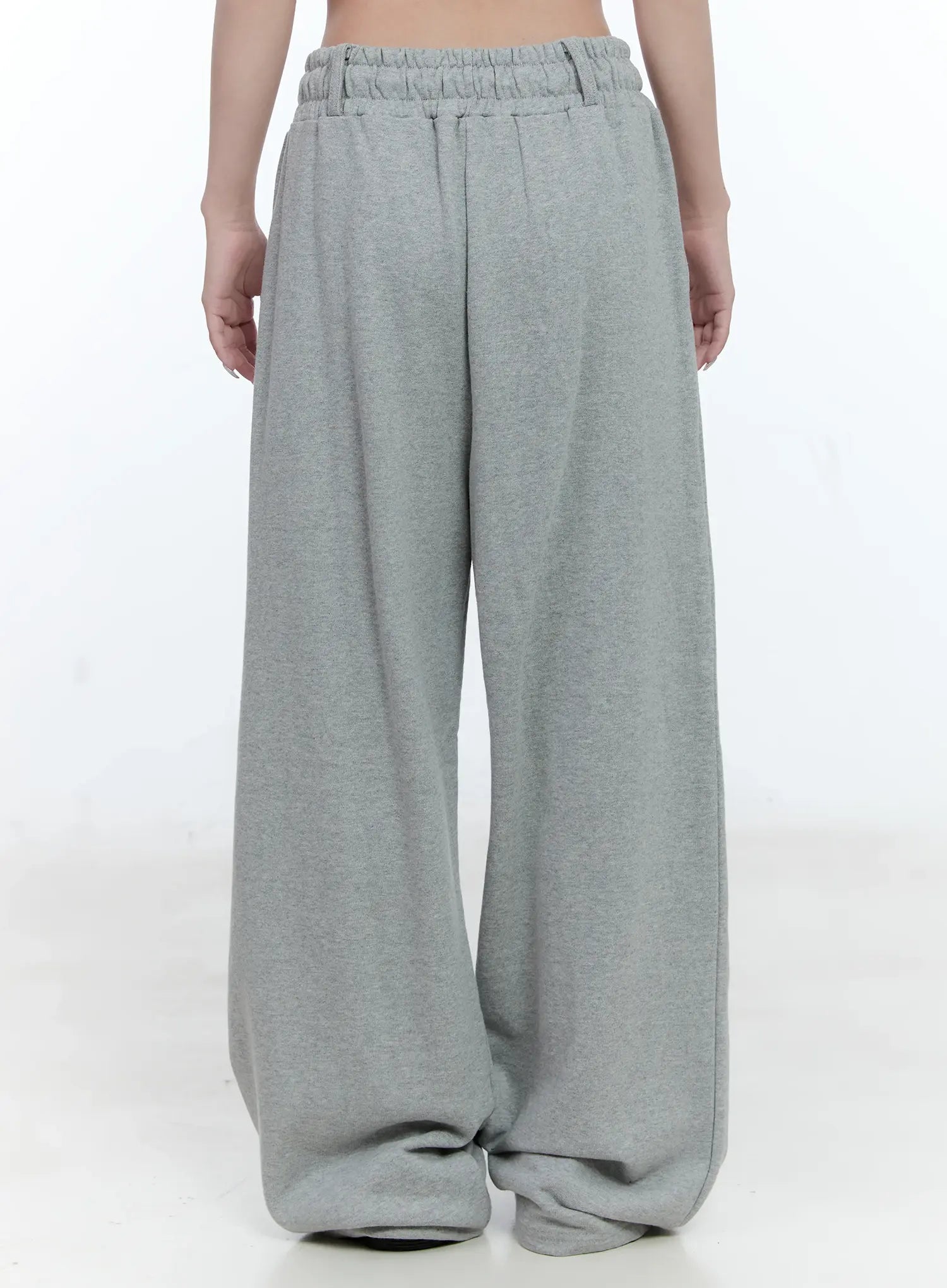 Cozy Pintuck Wide-Leg Sweatpants CG501
