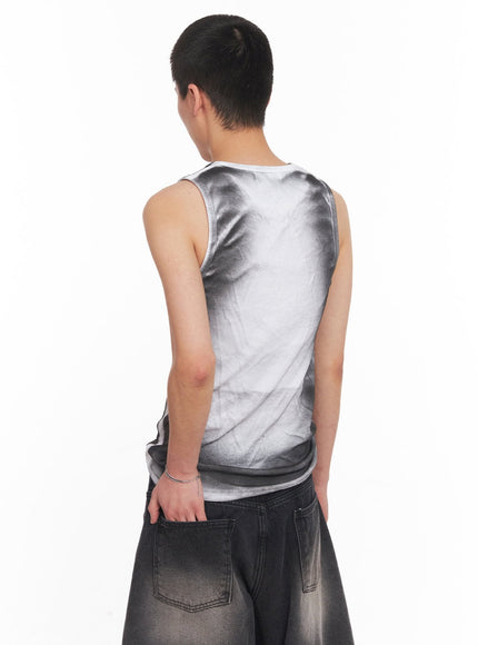 mens-washed-cotton-logo-tank-top-iy505
