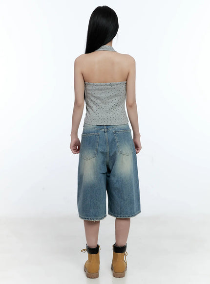 Washed Distressed Jorts CG501