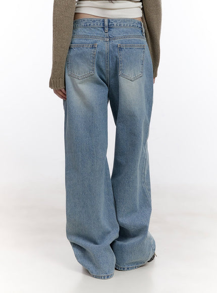 Catherine Washed Wide-Leg Jeans CF512