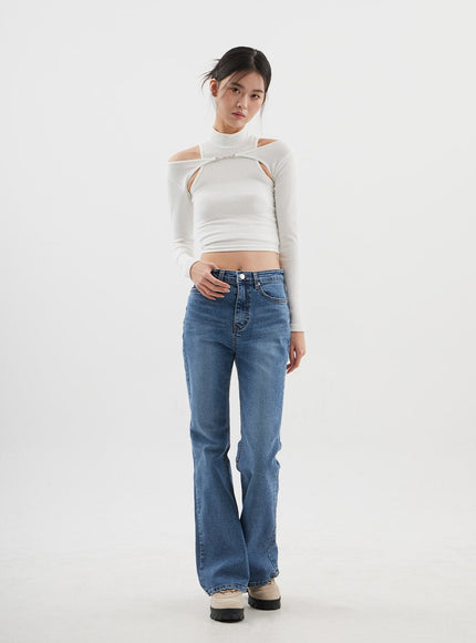 Slim Fit Bootcut Jeans CJ311