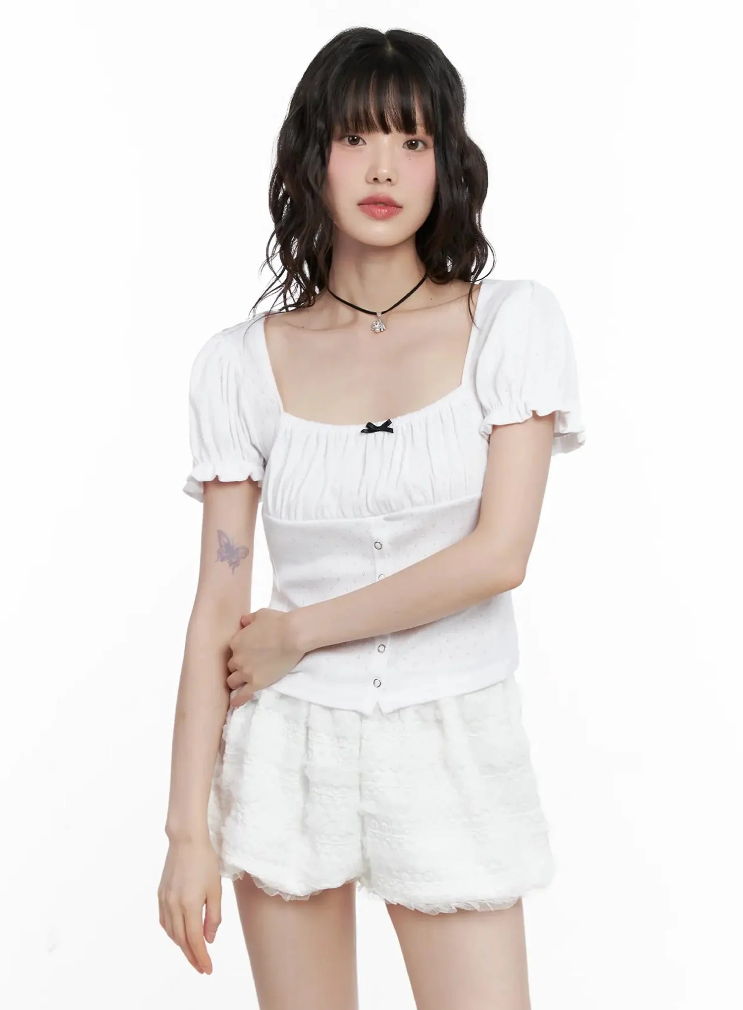 ribbon-detail-puff-sleeve-top-il528