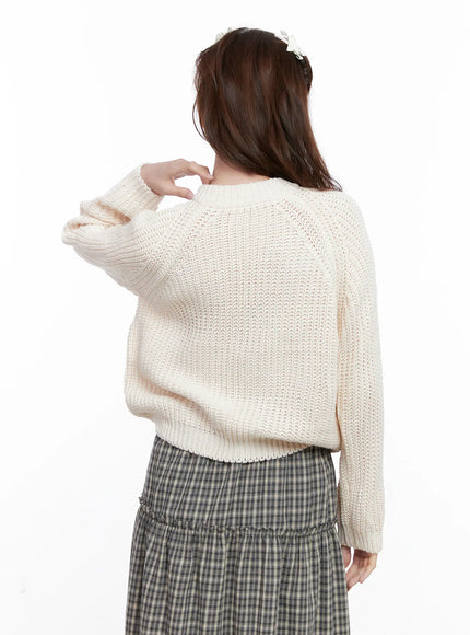 Waffle Knit Zip Up Cardigan CG520