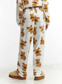 fleece-bear-cardigan-and-trousers-loungewear-set-id313