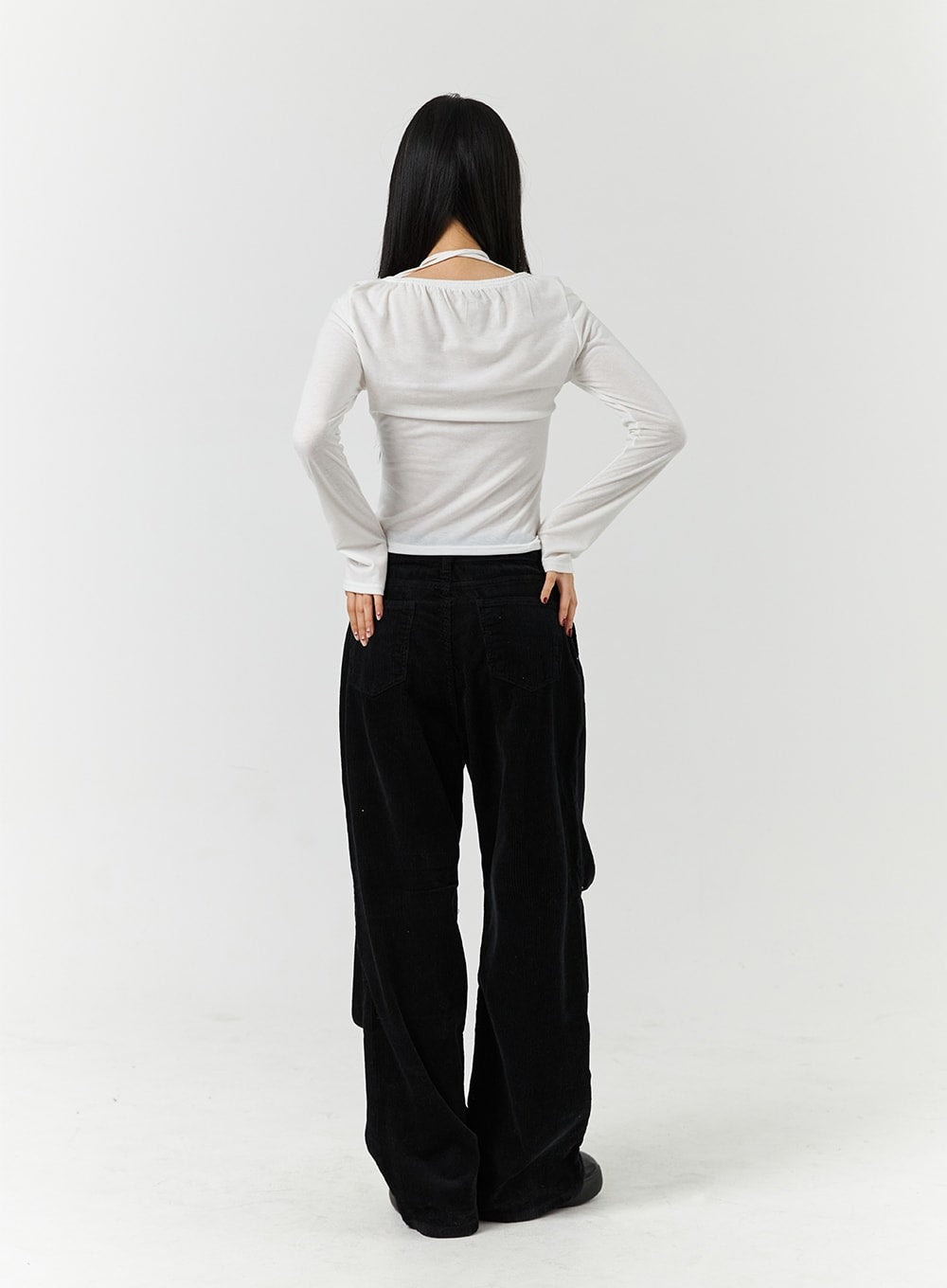 corduroy-middle-waist-pocket-straight-leg-trousers-cd322