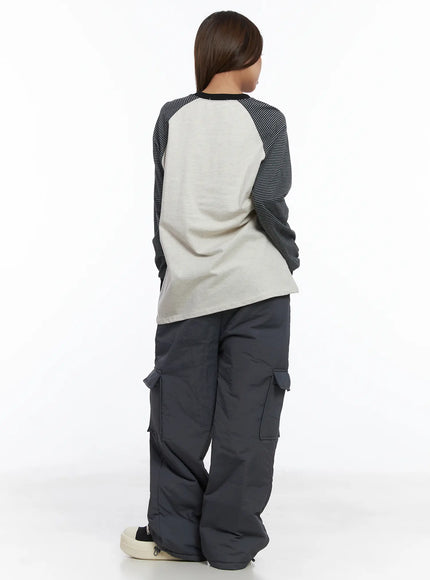 elastic-waist-wide-cargo-trousers-cj512