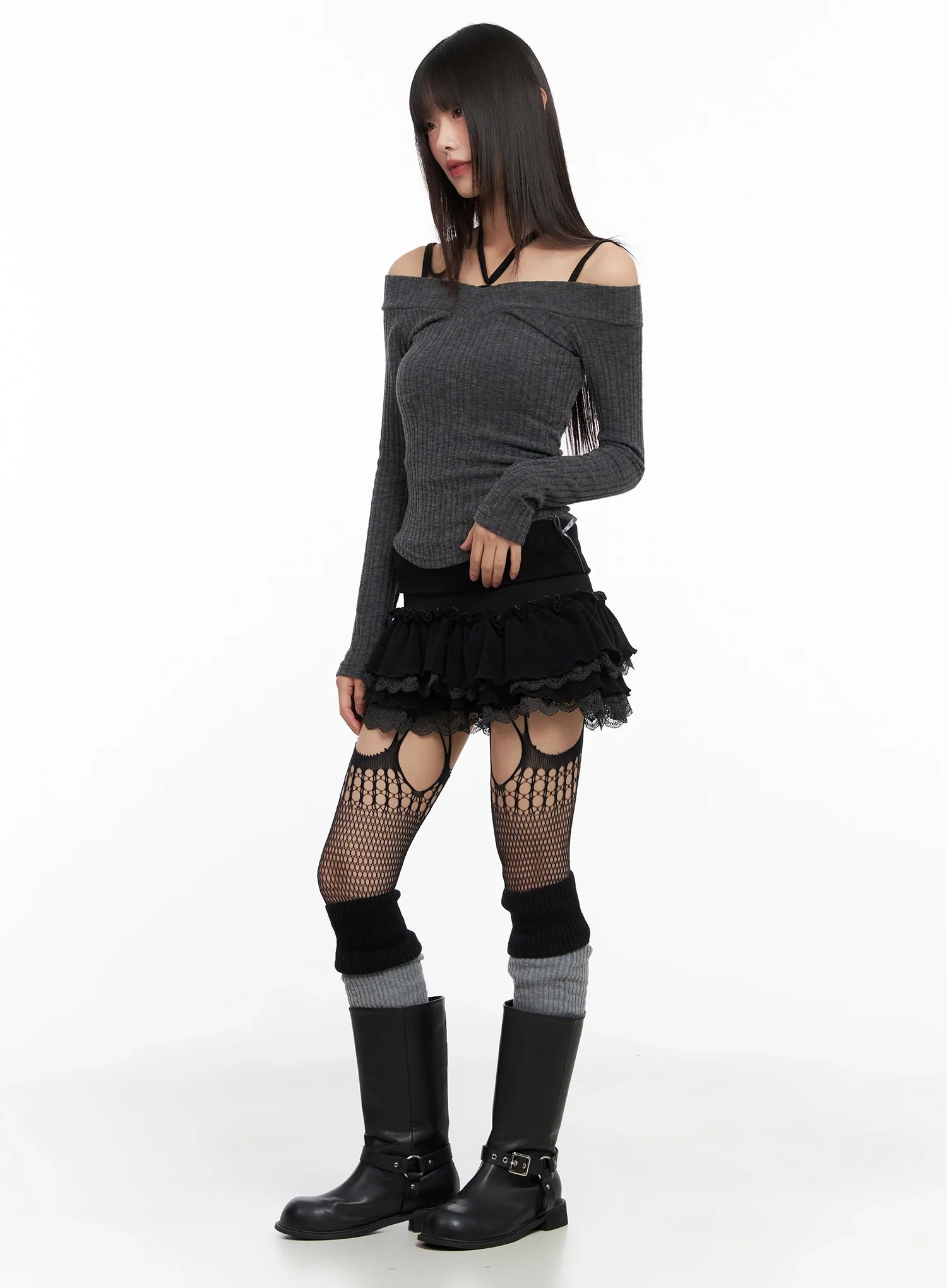 ribbon-ruffle-skirt-in503