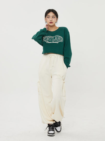 Drawstring Pocket Track Pants BF316