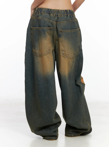 Stel Vintage Washed Baggy Jeans CF512