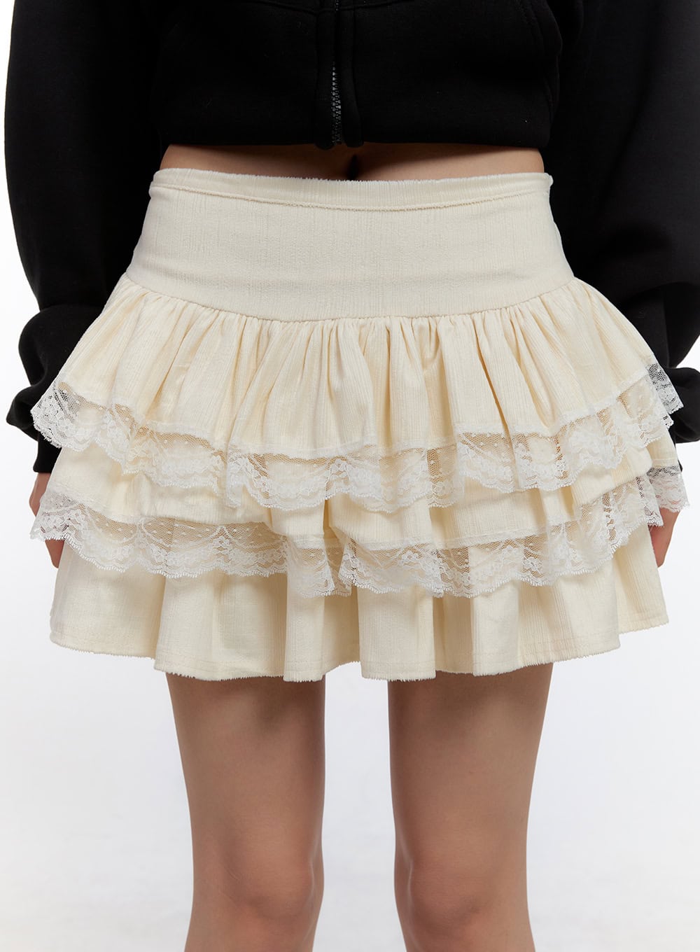 lace-trimmed-mini-skirt-cn421