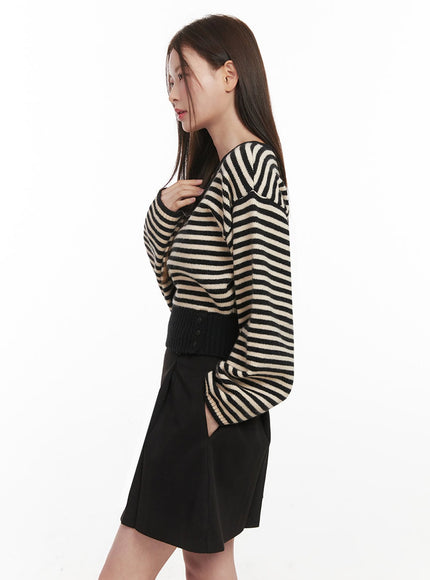 stripe-oversized-v-neck-sweater-if505