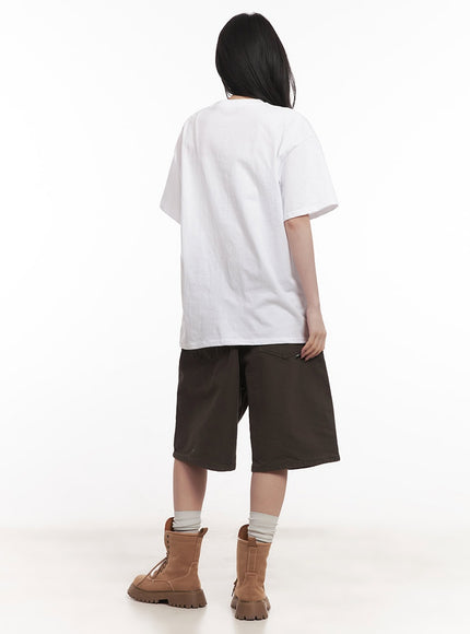 Wide-Fit Cotton Bermuda Shorts CM517