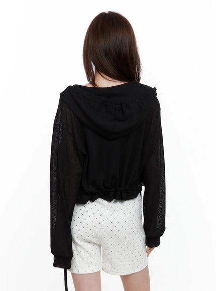 mesh-button-up-hoodie-cardigan