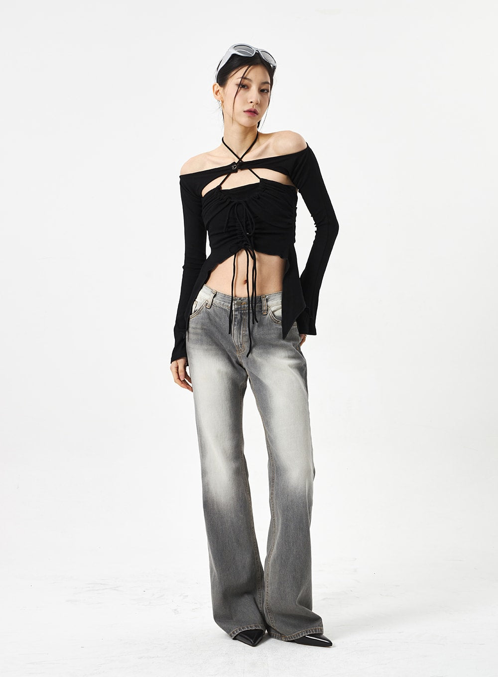 Strap Top And Bolero Set CA310