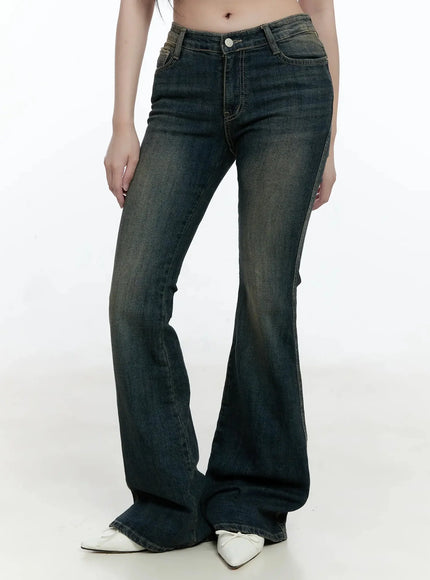 Karla Vintage Logo Flare Jeans IO520