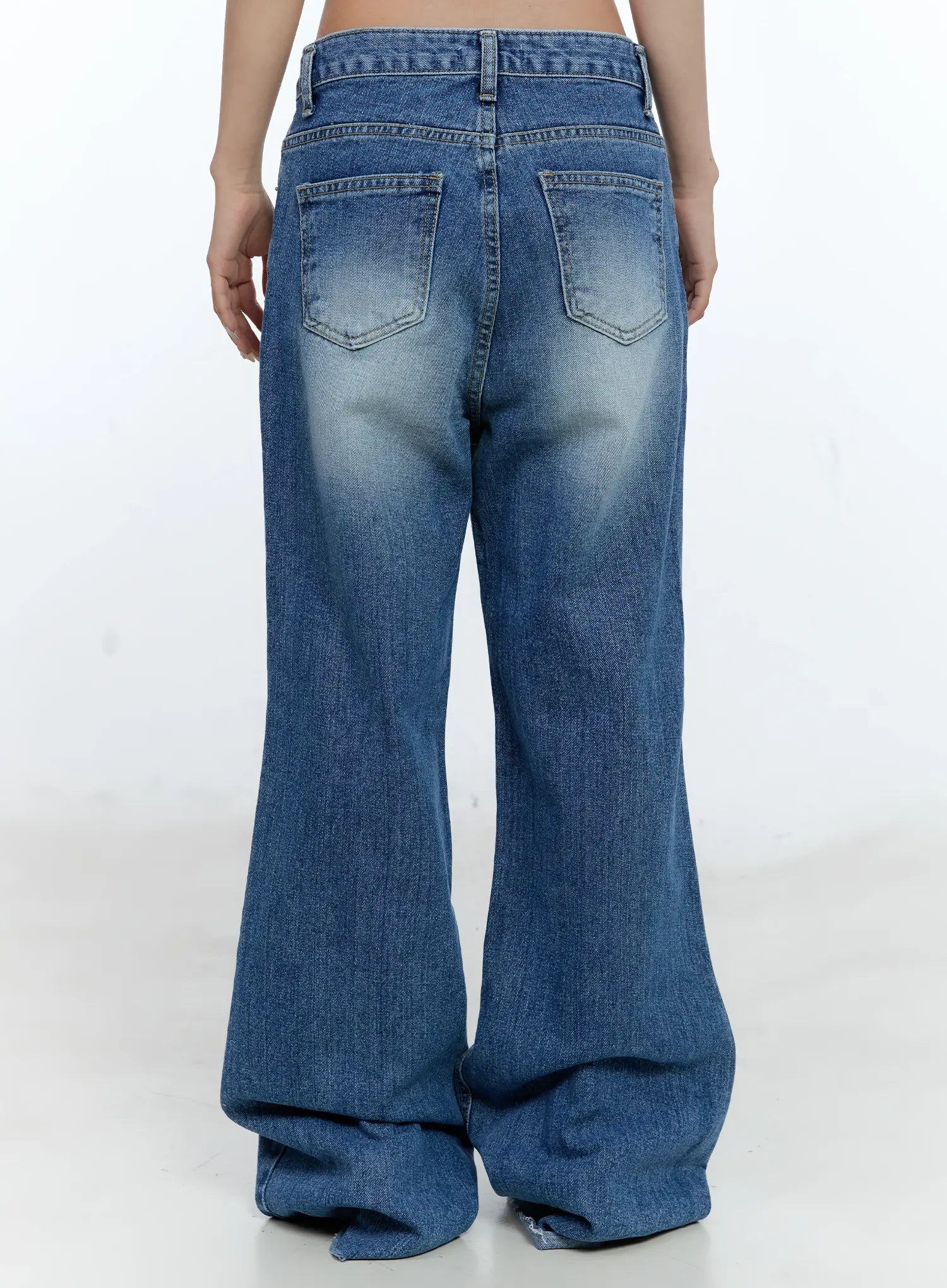 Eunbyul Wide-Leg Flare Denim Jeans CL530