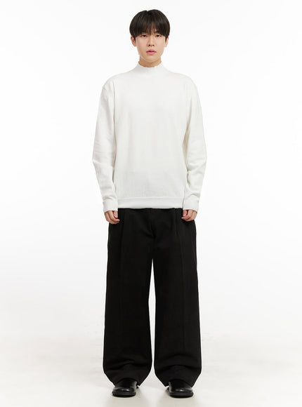 mens-fleece-lined-wide-fit-pintuck-pants-ij517