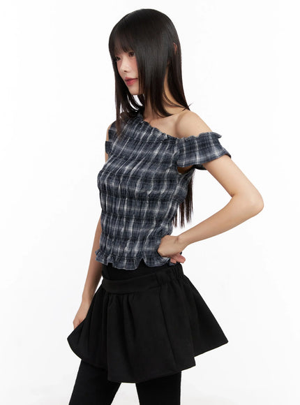 plaid-off-shoulder-top-in503