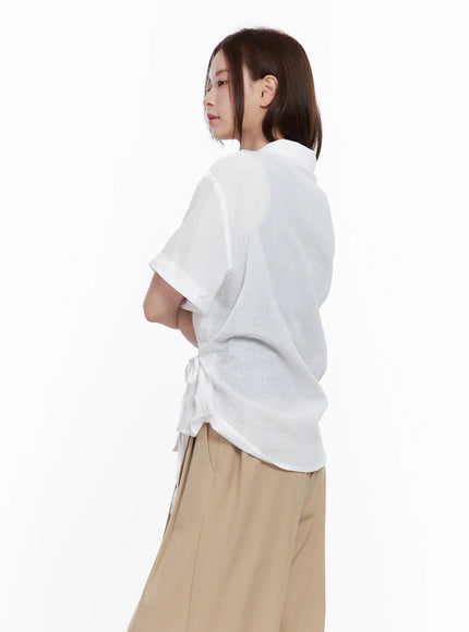 side-tie-collared-blouse