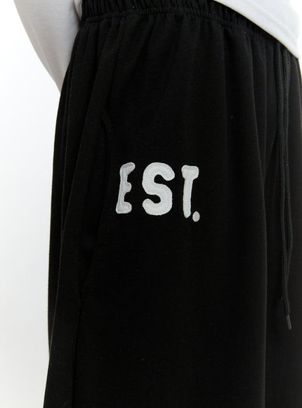 Cozy Embroidered Wide-Leg Sweatpants CF506