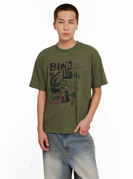 Men's Casual Graphic Tee IG511