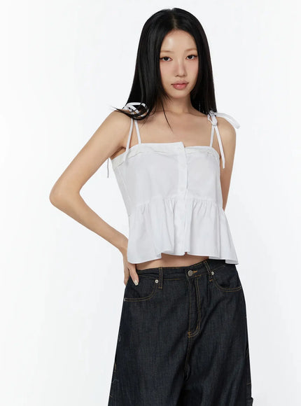 lace-trim-ruffle-blouse-iy526