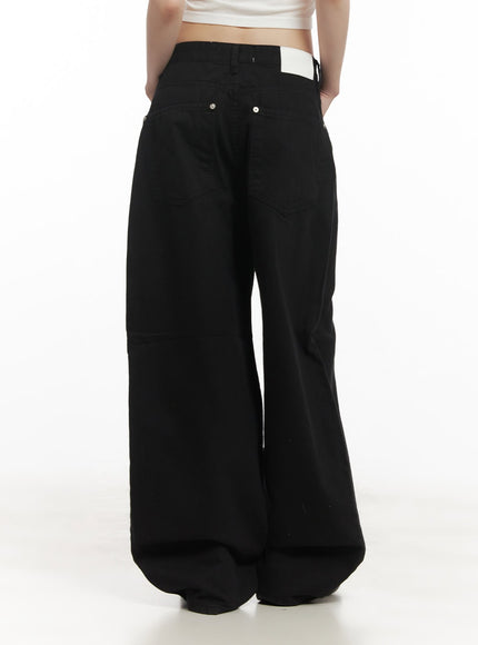 Cotton Oversized Wide-Fit Pants CF518