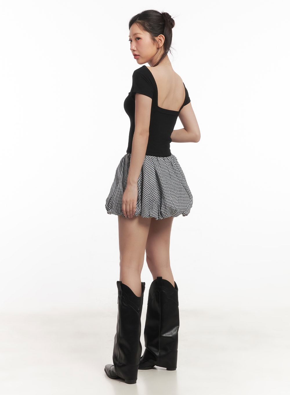 gingham-puffy-pumpkin-mini-skirt-ca529