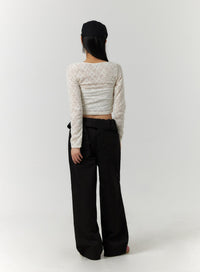 solid-detail-waist-straight-pants-cf406