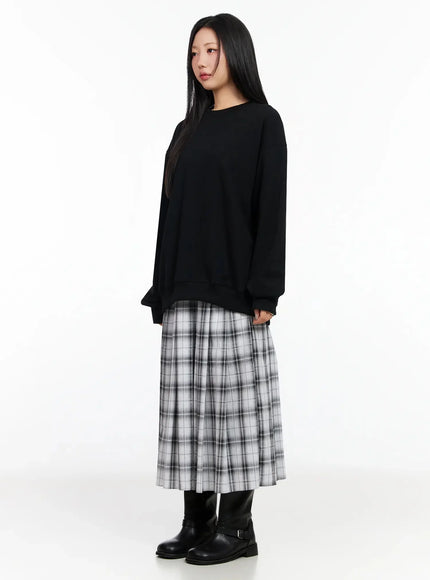 plaid-layered-maxi-skirt-ia507