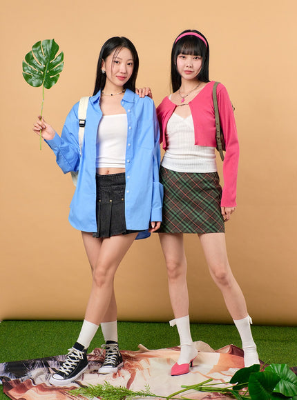 unbalanced-denim-pleated-mini-skirt-ij430