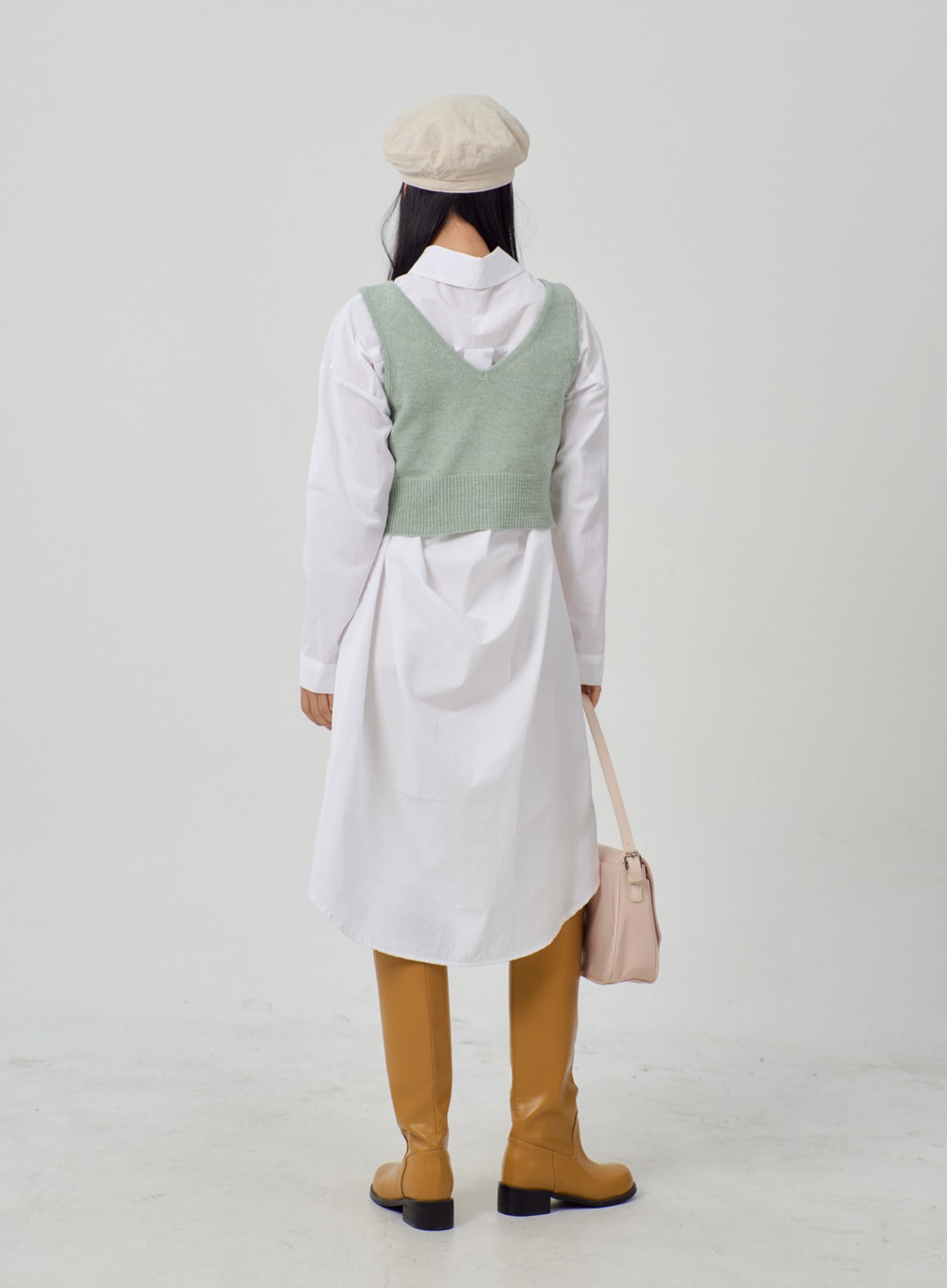 V-Neck Simple Vest IM316