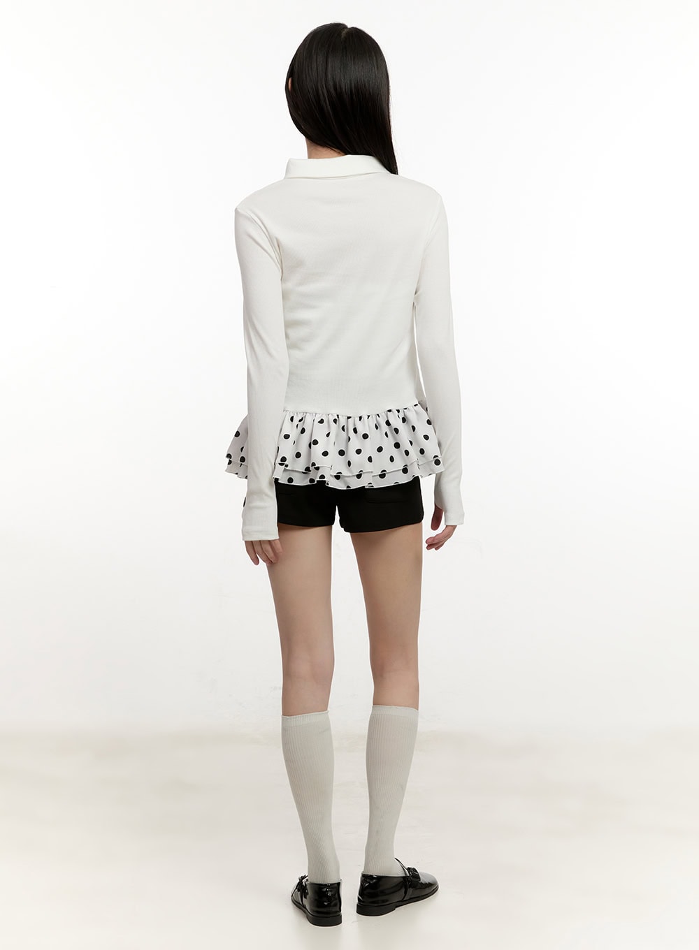 polka-dot-frill-long-sleeve-cardigan-cm514