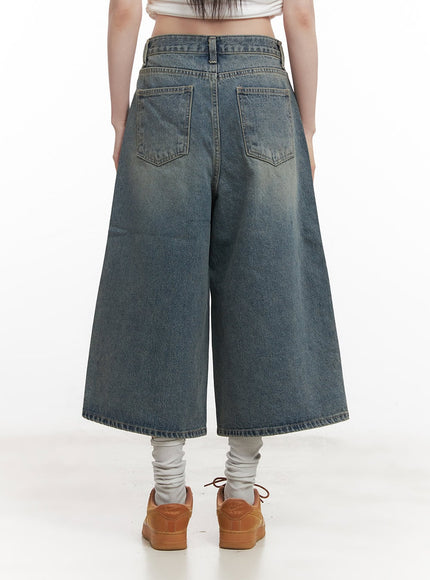 Washed Oversized Baggy Jorts CM520