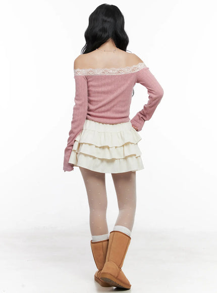corduroy-ruffle-layered-mini-skirt-cn514