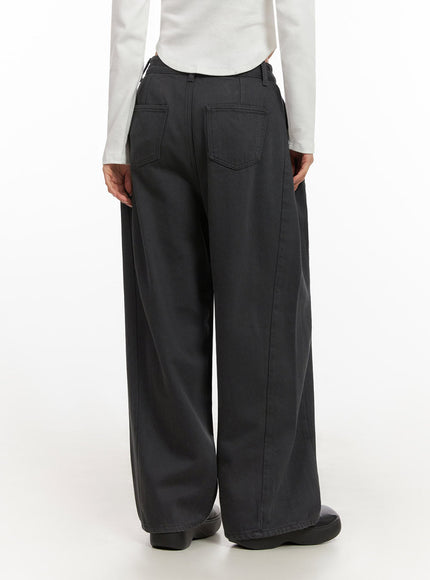 Classic Wide-Fit Cotton Pants ID431