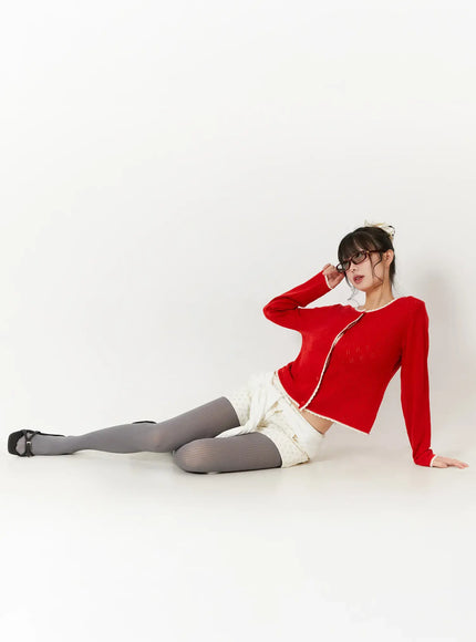 contrast-pointelle-lace-trim-cardigan-cf509