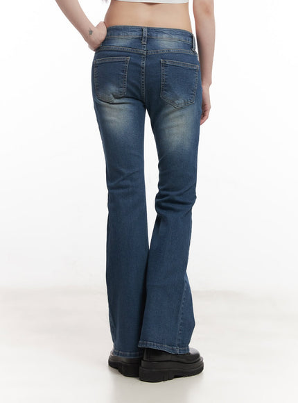 Rebecca Low-Waist Flared Jeans CM519