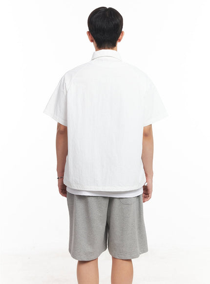 mens-windbreaker-half-zip-top-ia525