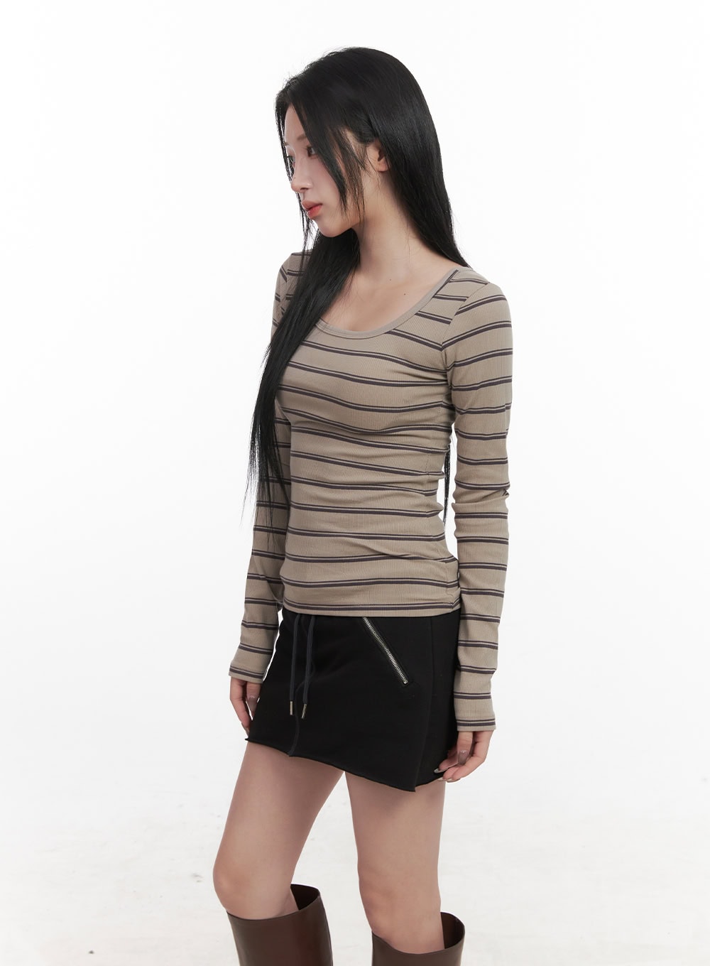 striped-slim-fit-long-sleeve-top-cj517