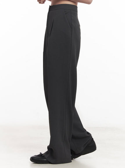 Pintuck Wide Fit Slacks IY509