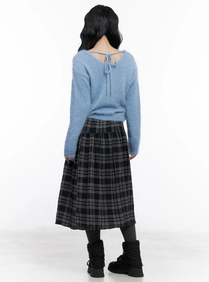 plaid-flare-maxi-skirt-cn514