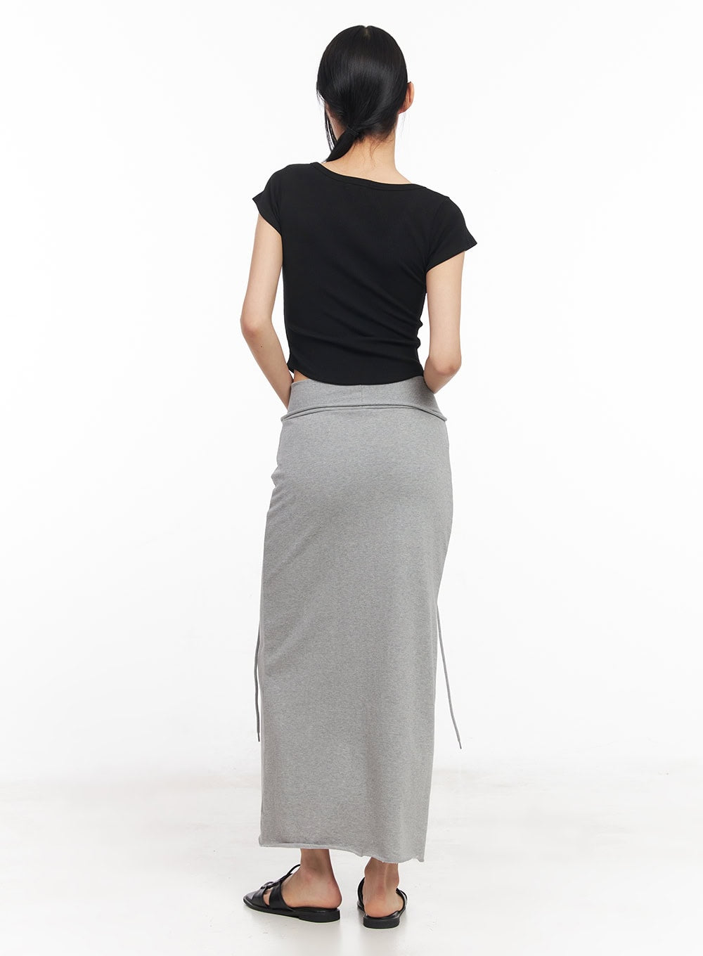 drawstring-script-maxi-sweatskirt-cy528