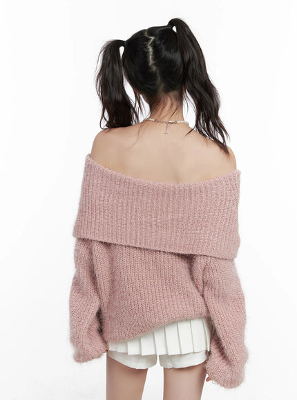 oversized-off-shoulder-fuzzy-knit-sweater-cn510