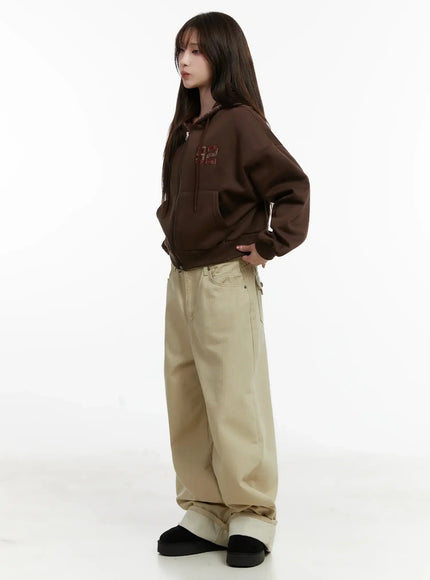 wide-herringbone-fleece-lined-pants-ij521