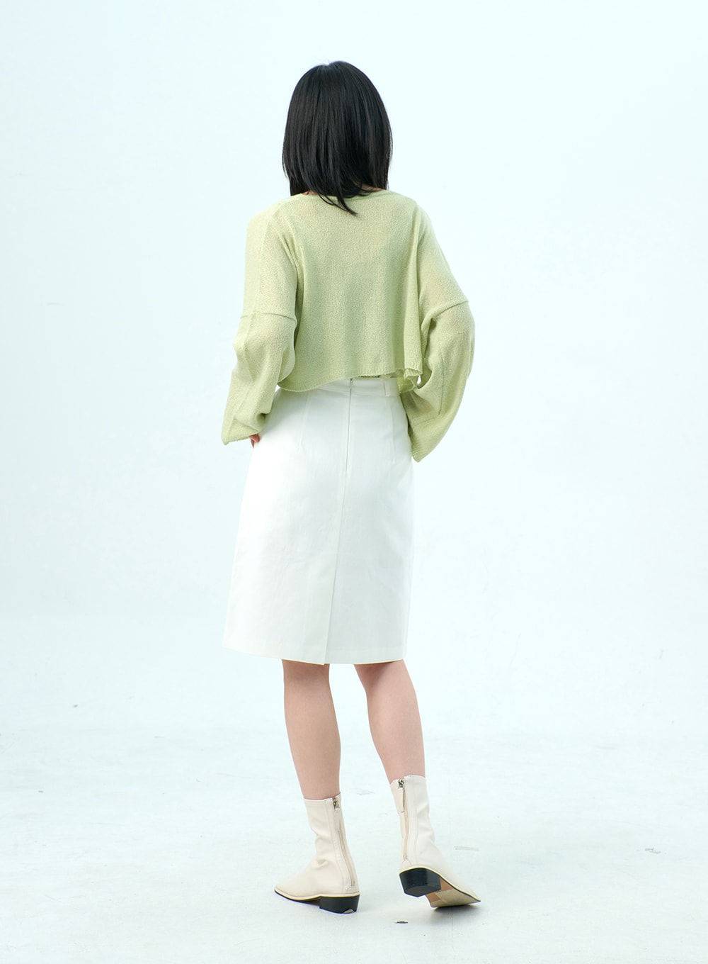 Mesh Top And Cardigan Set OY317