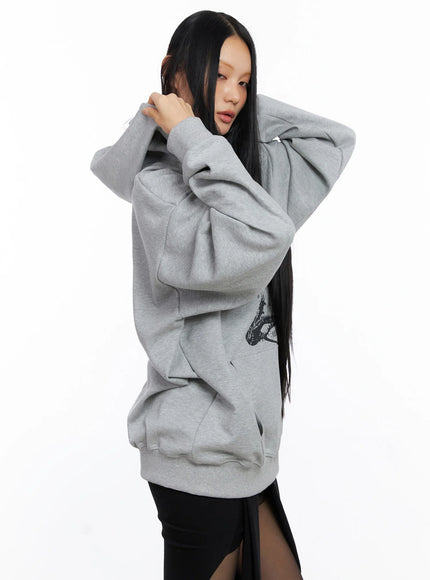 Oversized Graphic Hoodie CO516