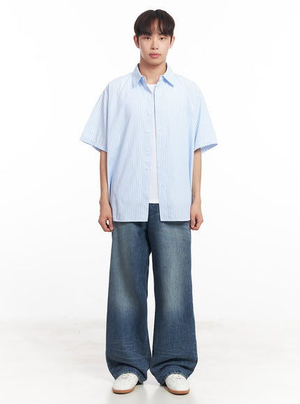 mens-short-sleeve-buttoned-striped-shirt-ia521